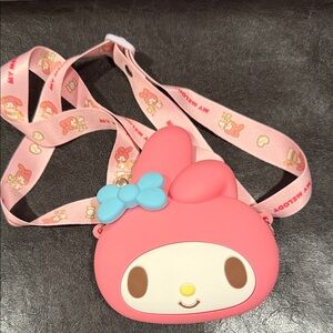 My Melody Pink Kids Silicone Crossbody Bag